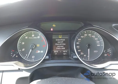 2013 Audi S5 3.0T Premium Plus из США, поврежденный, VIN WAUCGAFR6DA030864